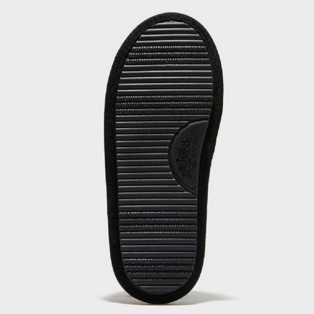 Women's Dluxe by Dearfoams Halloween Skull Slippers - Black - Picture 3 of 4